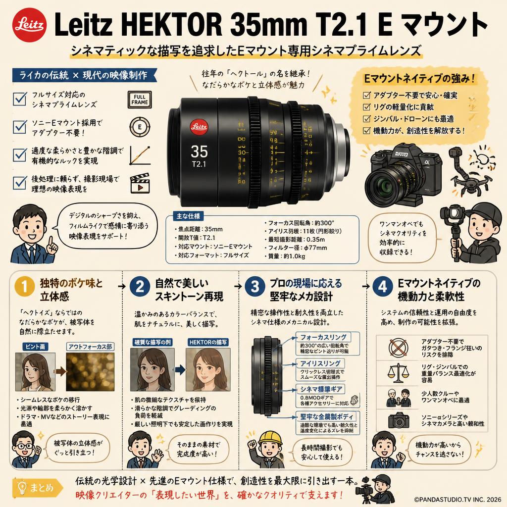 Leitz HEKTOR 35mm T2.1 E マウント 概要
