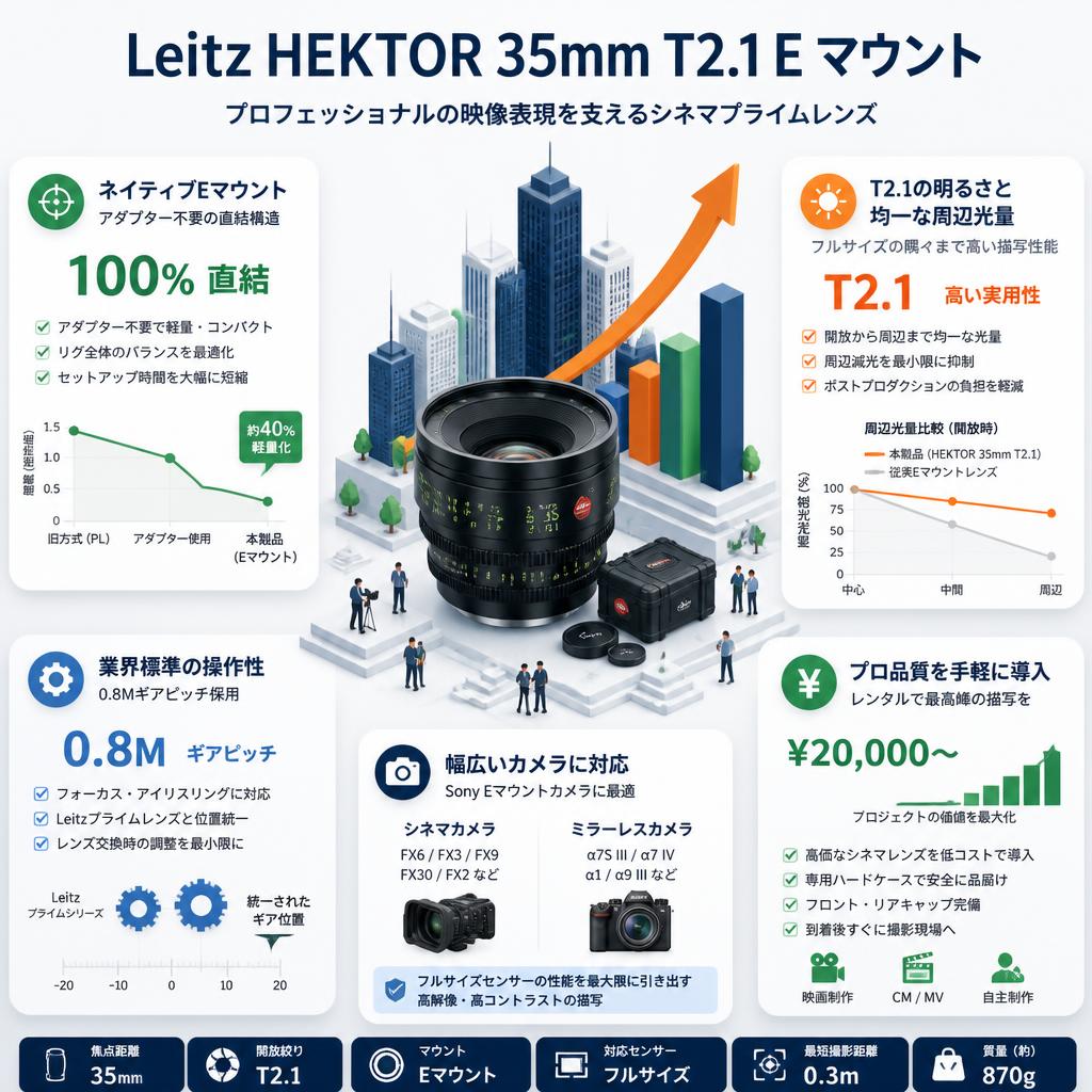 Leitz HEKTOR 35mm T2.1 E マウント セールスポイント