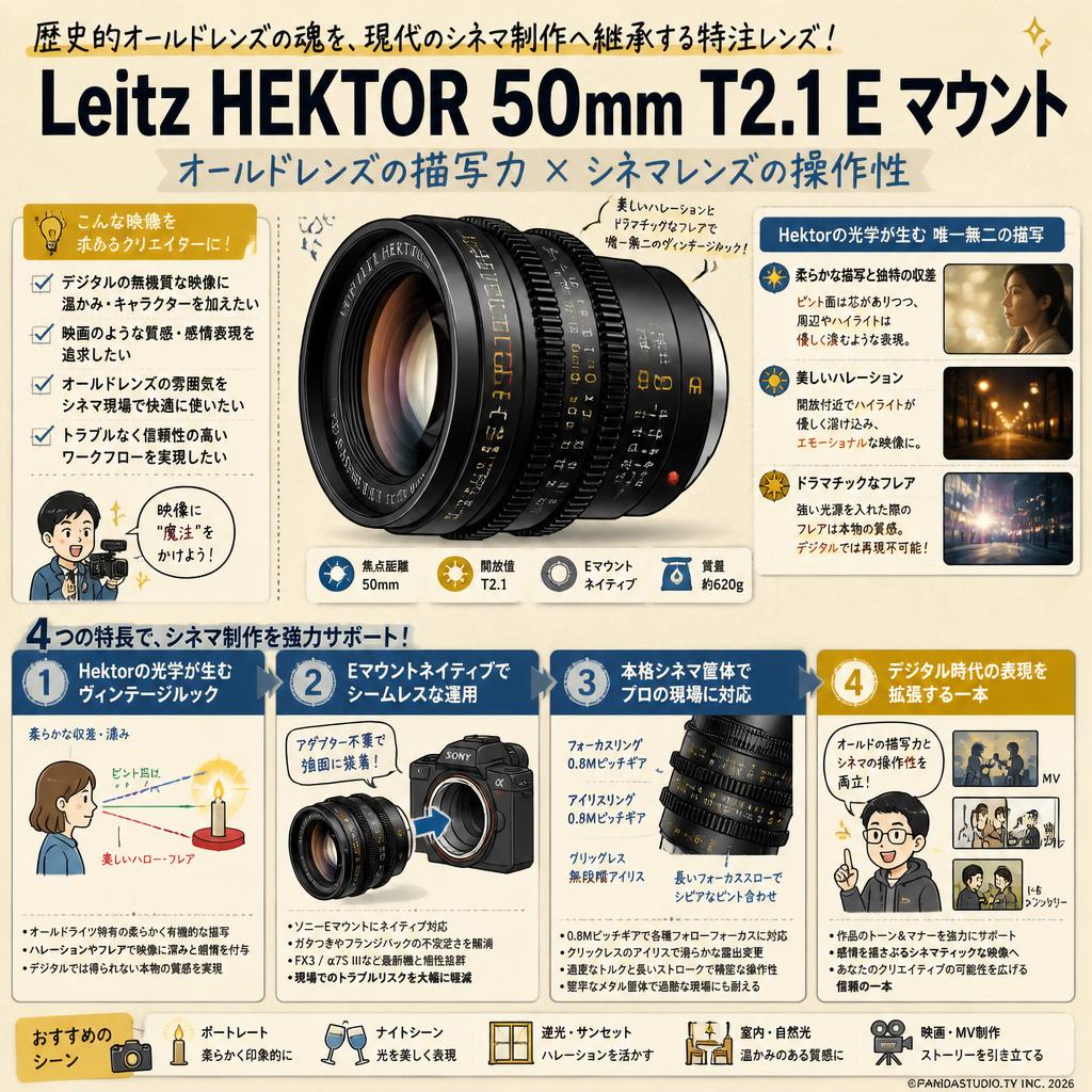 Leitz HEKTOR 50mm T2.1 E マウント 概要
