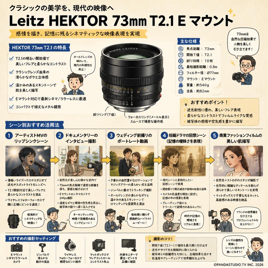 Leitz HEKTOR 73mm T2.1 E マウント 用途