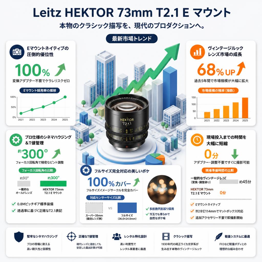 Leitz HEKTOR 73mm T2.1 E マウント セールスポイント
