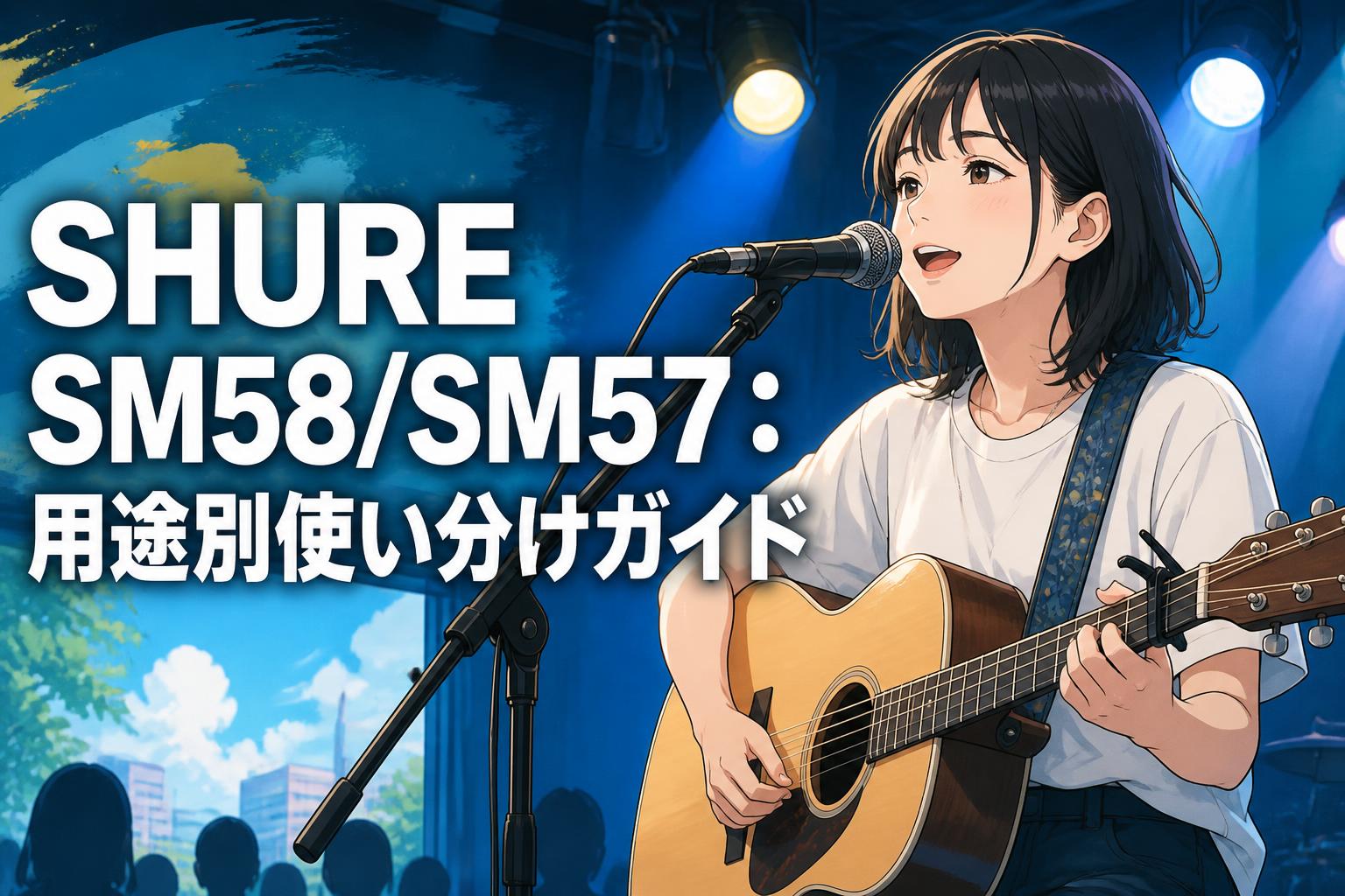 SHURE SM58/SM57：用途別使い分けガイド