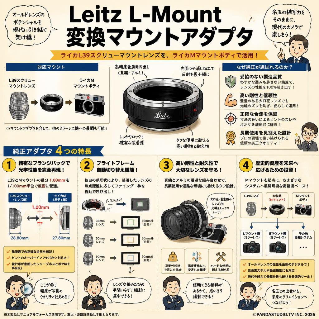 Leitz L-Mount 変換マウントアダプタ 概要