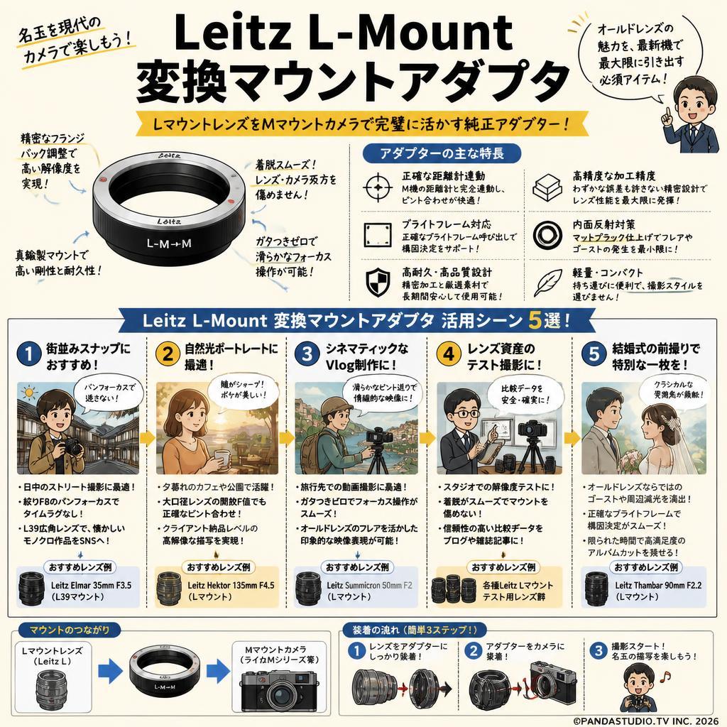 Leitz L-Mount 変換マウントアダプタ 用途
