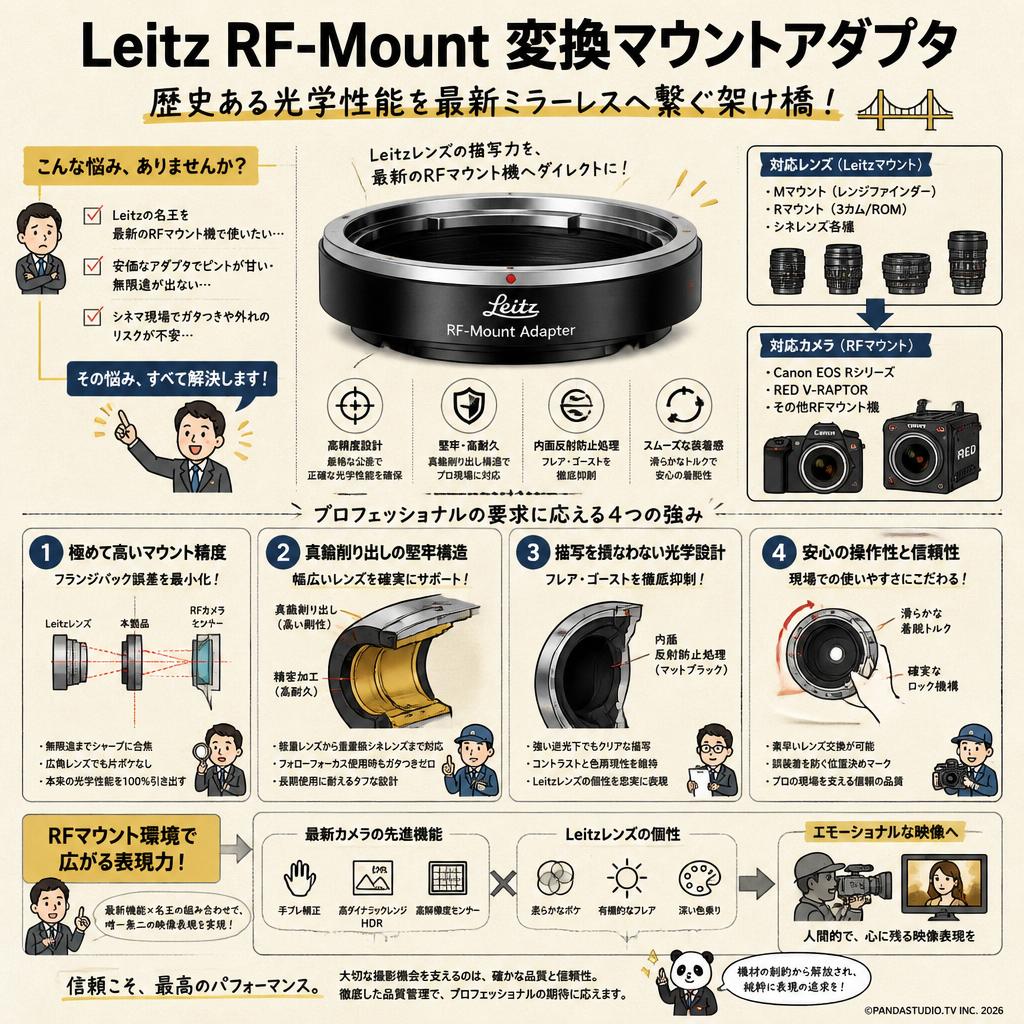 Leitz RF-Mount 変換マウントアダプタ 概要