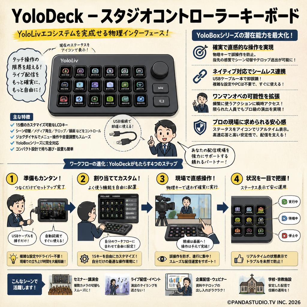 YoloLiv YoloDeck – スタジオコントローラーキーボード 概要