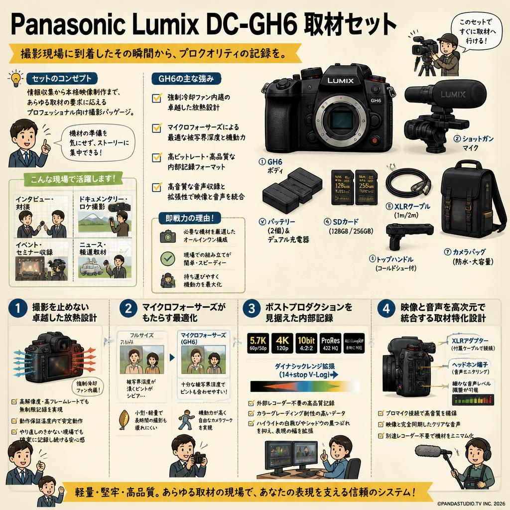 Panasonic Lumix DC-GH6 取材セット 概要