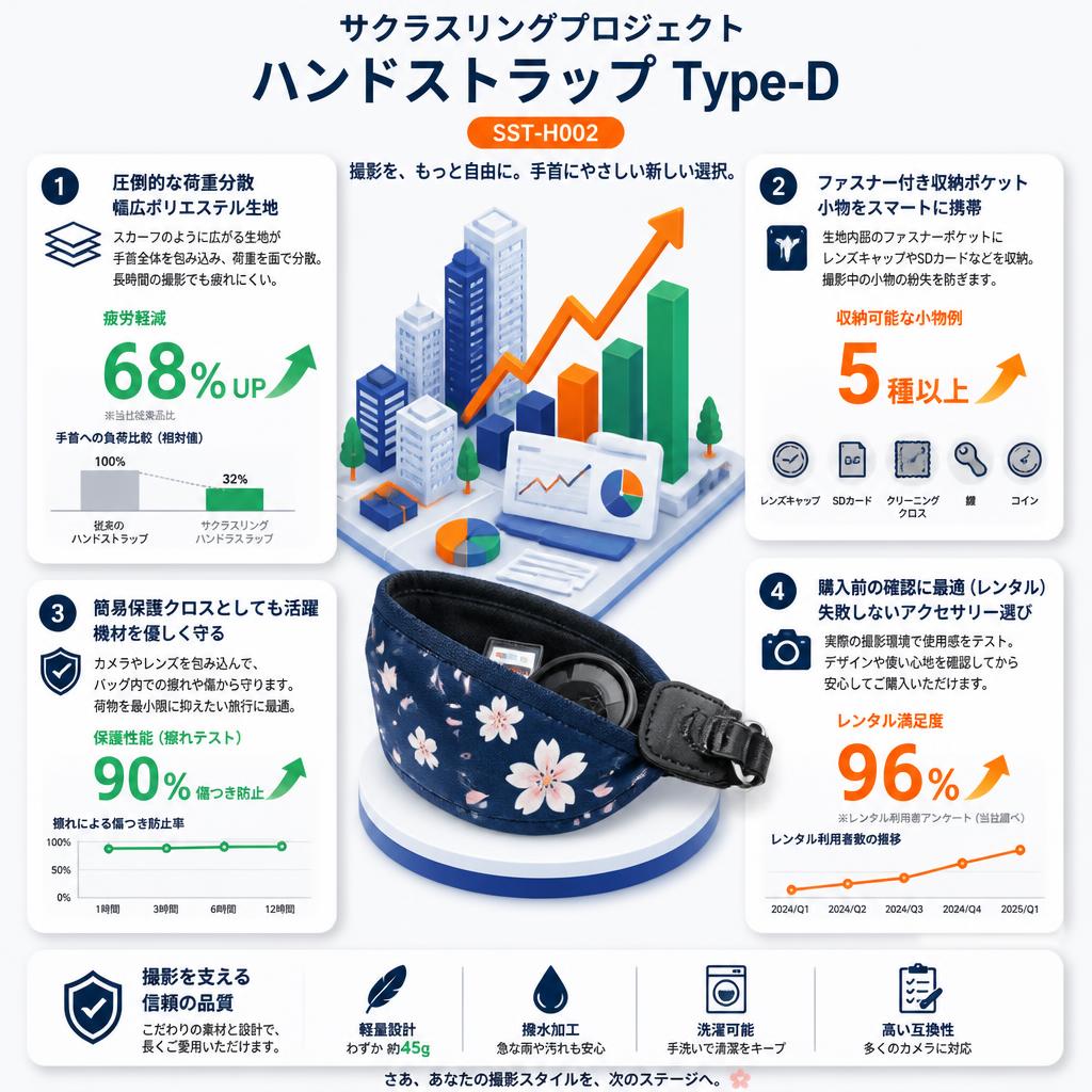 サクラスリングプロジェクト ハンドストラップ Type-D SST-H002 セールスポイント
