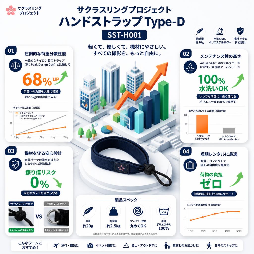 サクラスリングプロジェクト ハンドストラップ Type-D SST-H001 セールスポイント