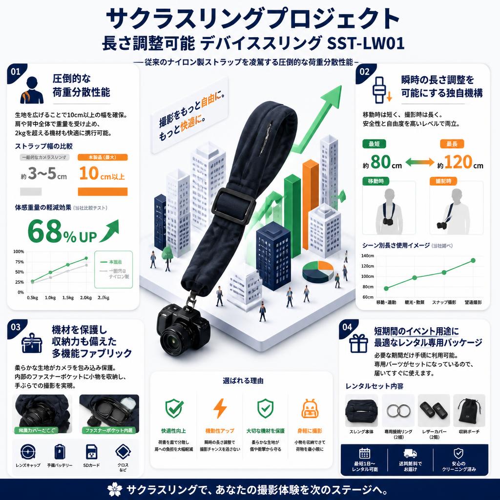 サクラスリングプロジェクト長さ調整可能 デバイススリング SST-LW01 セールスポイント