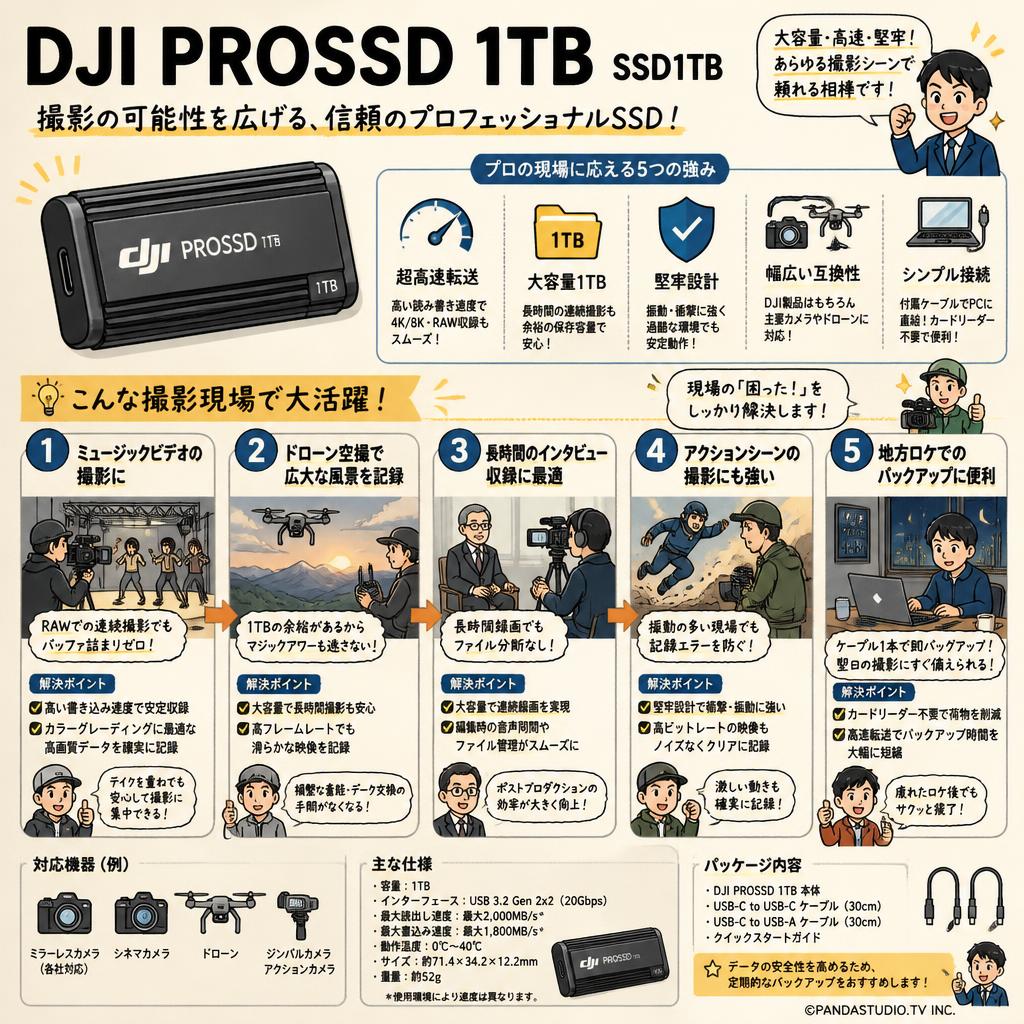 DJI PROSSD 1TB SSD1TB 用途