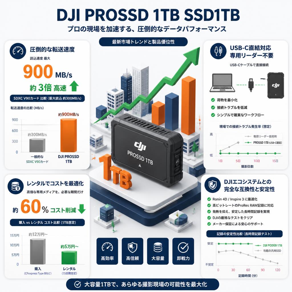 DJI PROSSD 1TB SSD1TB セールスポイント