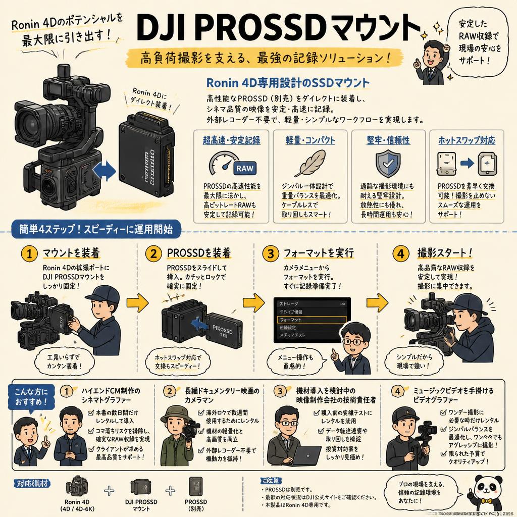 DJI PROSSDマウント おもな対象のお客様