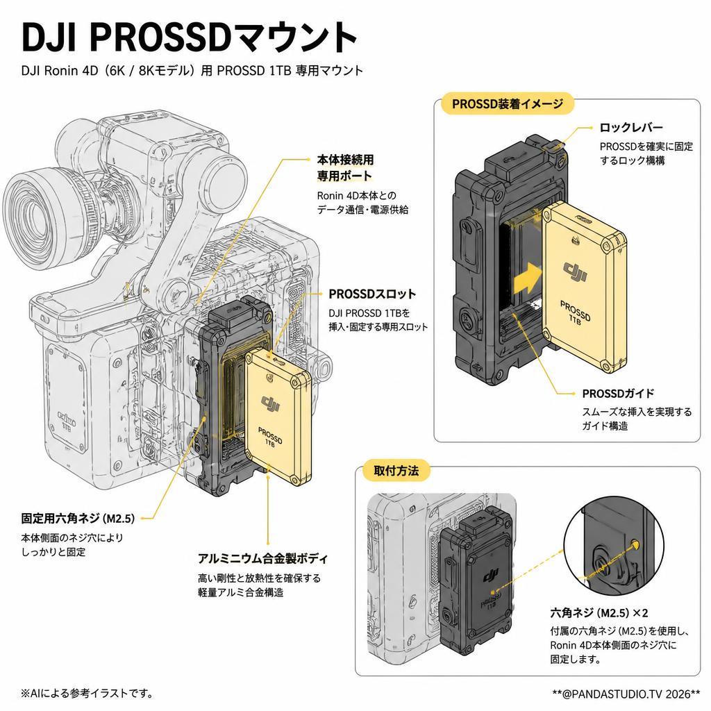 DJI PROSSDマウント スペック