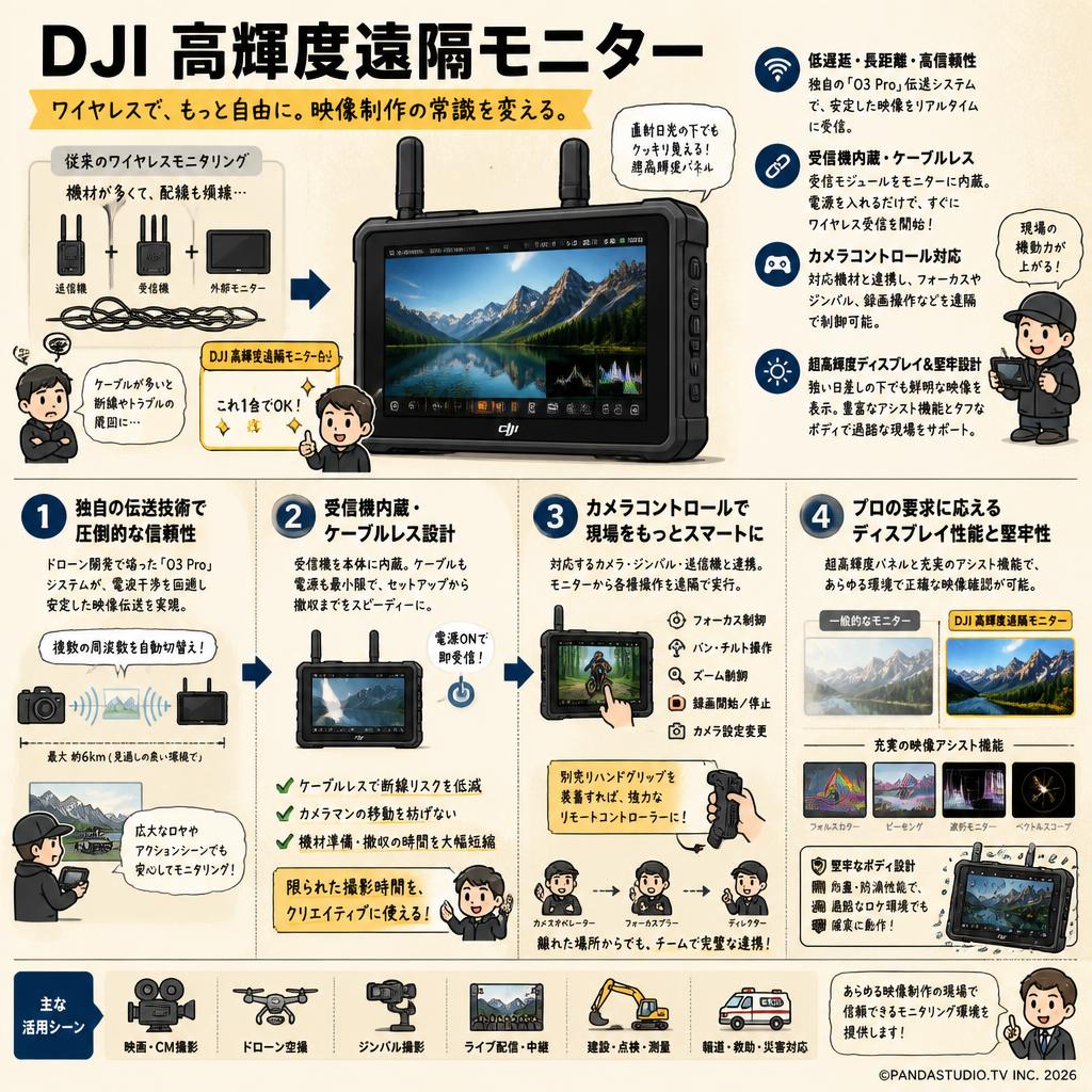 DJI 高輝度遠隔モニター 概要