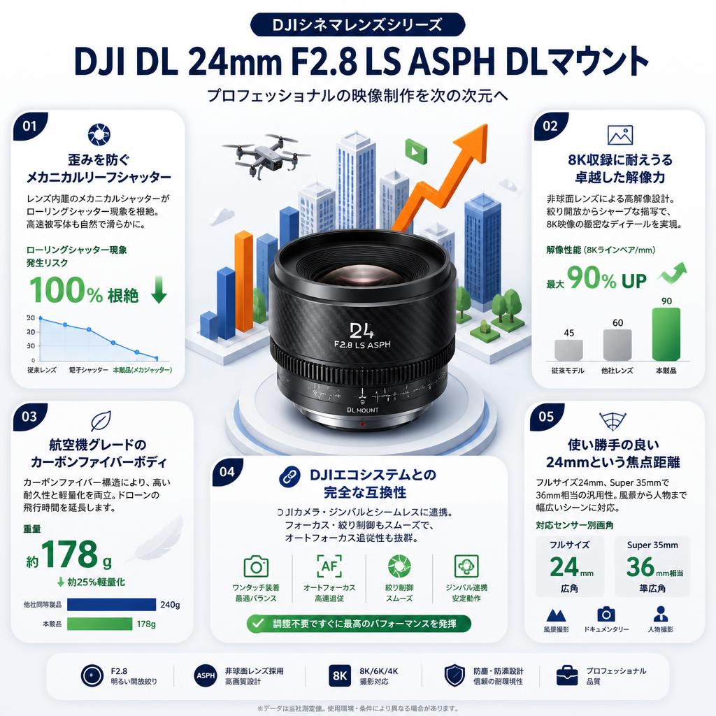 DJI DL 24mm F2.8 LS ASPH DLマウント セールスポイント