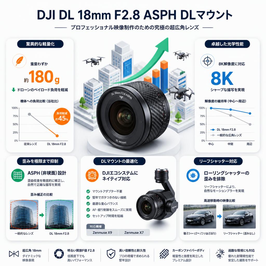 DJI DL 18 mm F2.8 ASPH DLマウント セールスポイント