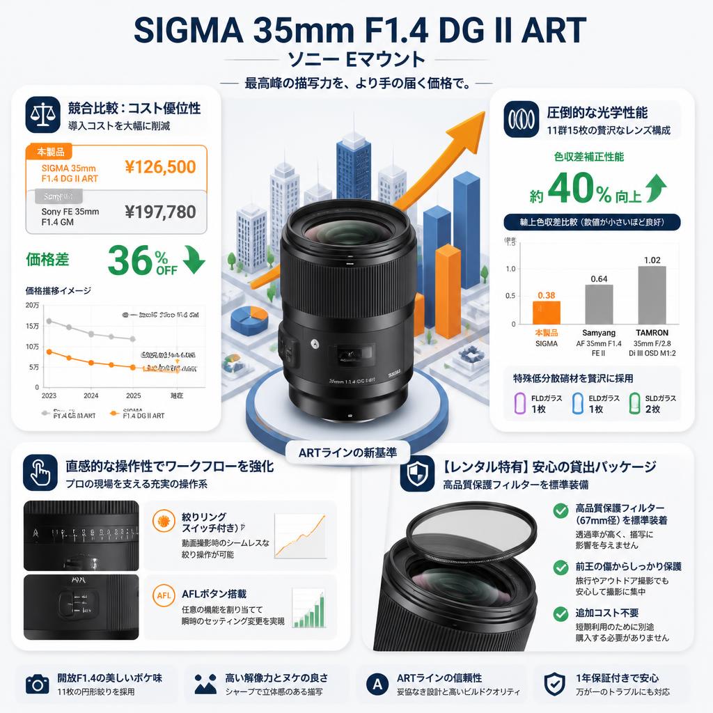 SIGMA 35mm F1.4 DG II ART ソニー Eマウント セールスポイント