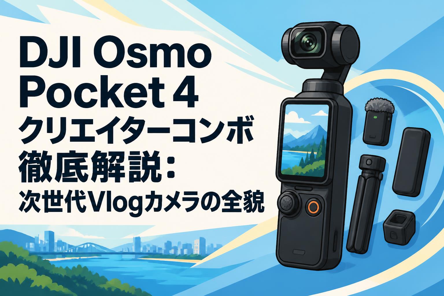 DJI Osmo Pocket 4 クリエイターコンボ徹底解説：次世代Vlogカメラの全貌