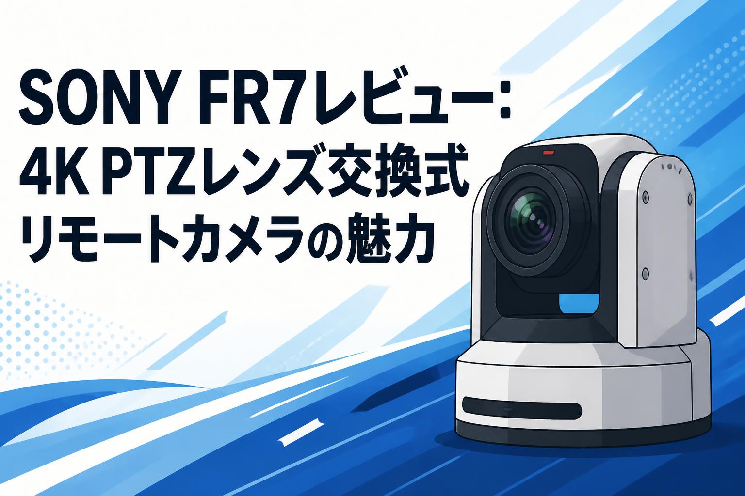 SONY FR7レビュー：4K PTZレンズ交換式リモートカメラの魅力