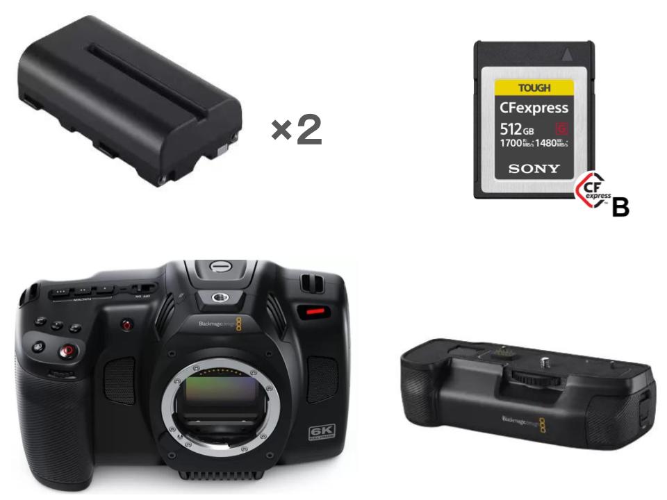 Blackmagic Cinema Camera 6K /Grip/ NP-F570 バッテリー /SONY Blackmagic Cinema Camera 6K /Grip/ NP-F570 バッテリー /SONY