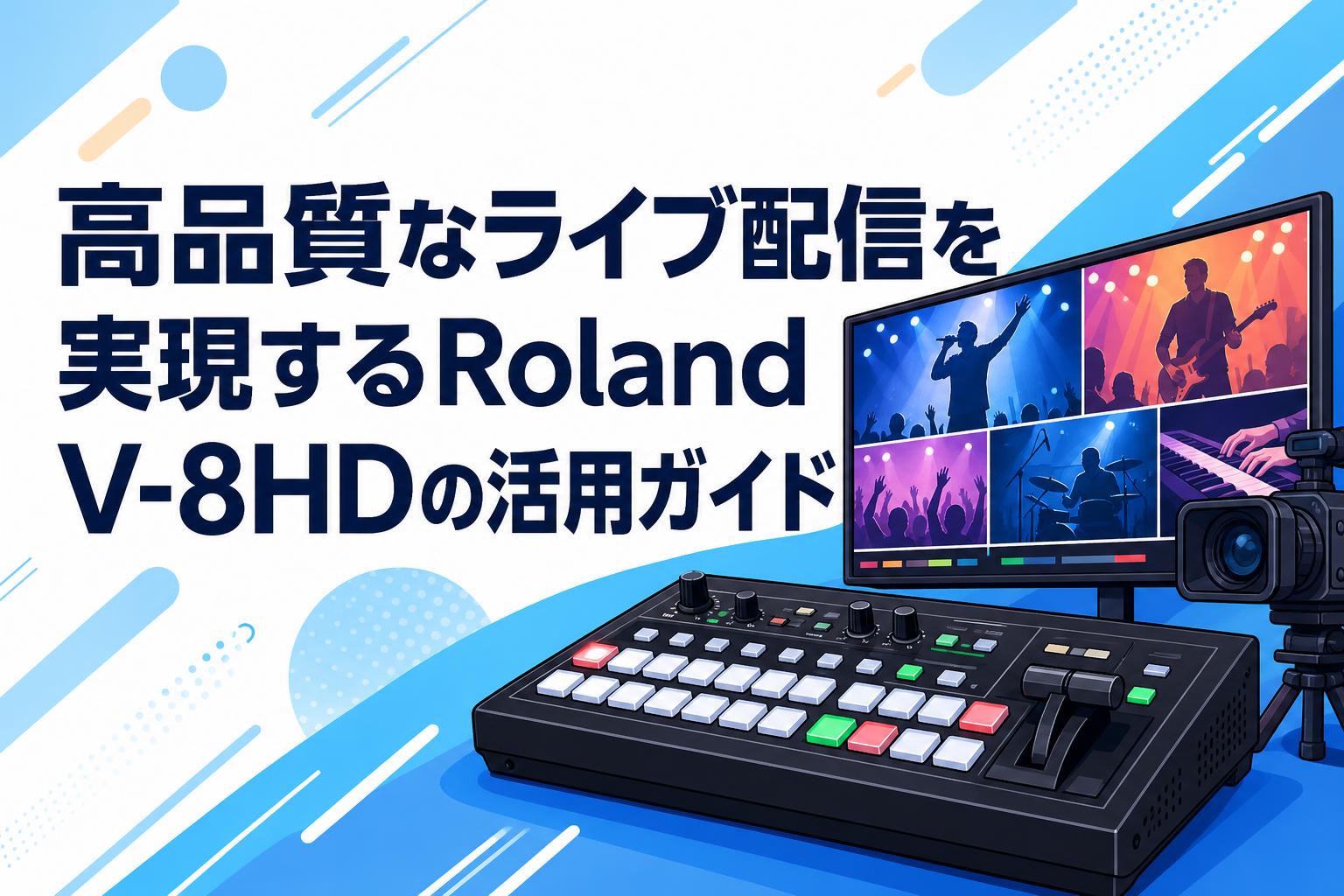 高品質なライブ配信を実現するRoland V-8HDの活用ガイド