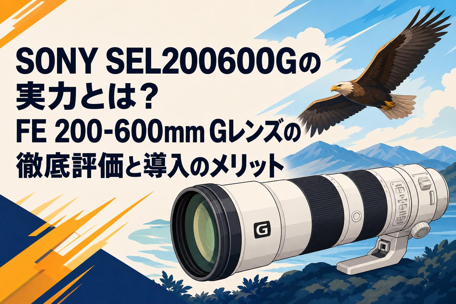 SONY SEL200600Gの実力とは？FE 200-600mm Gレンズの徹底評価と導入のメリット