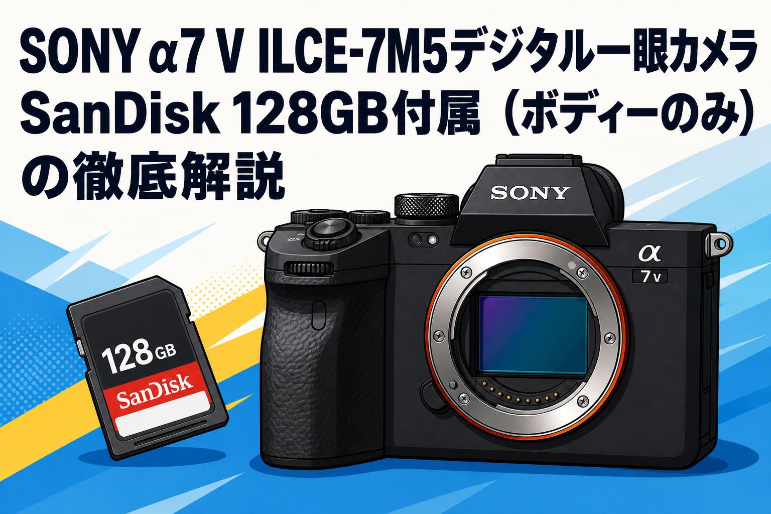 SONY α7 V ILCE-7M5デジタル一眼カメラ SanDisk 128GB付属 （ボディーのみ）の徹底解説