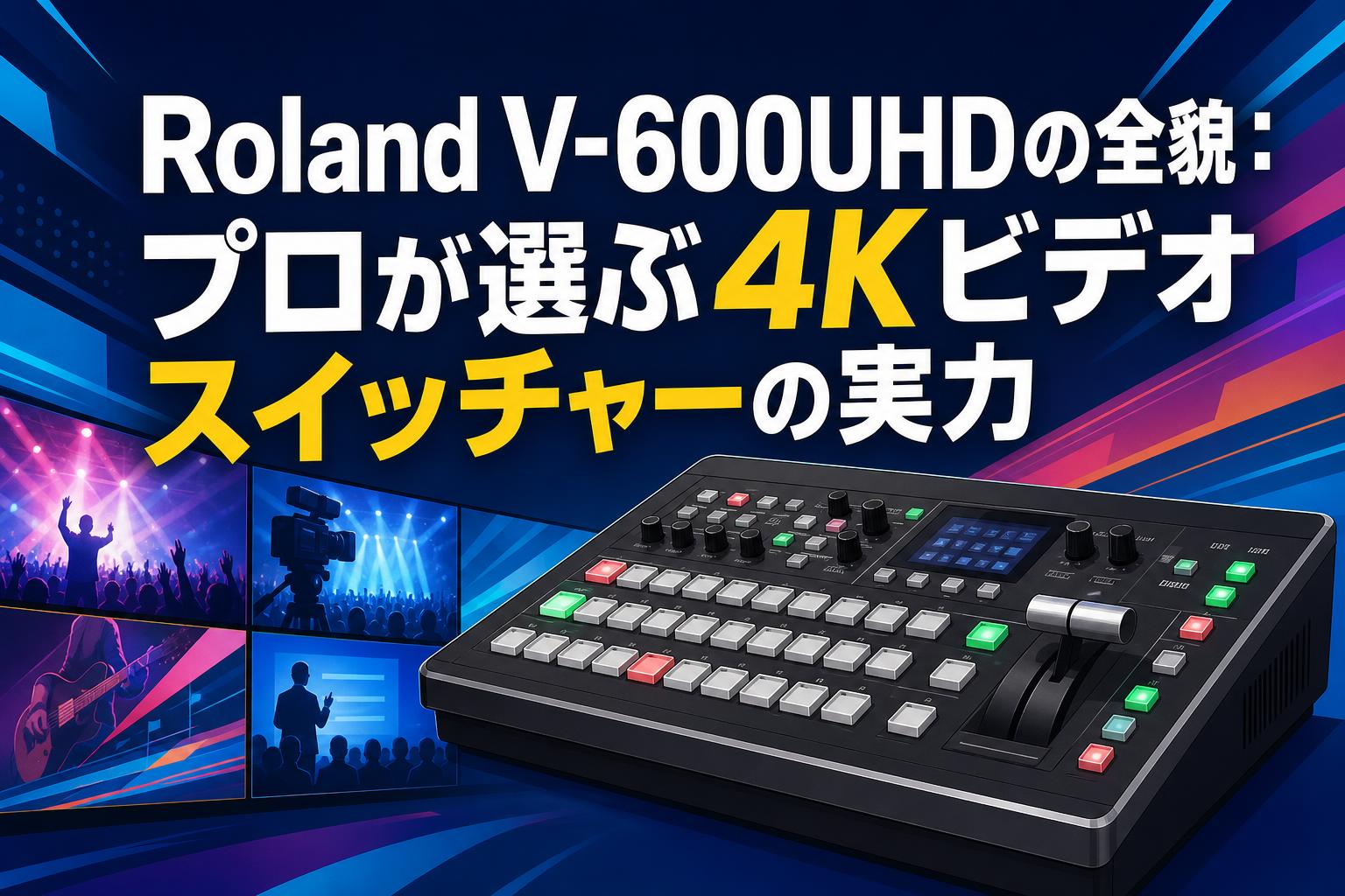 Roland V-600UHDの全貌：プロが選ぶ4Kビデオスイッチャーの実力