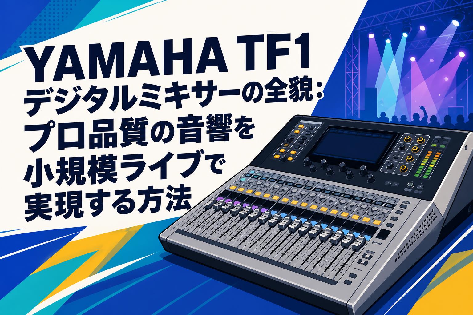YAMAHA TF1 デジタルミキサーの全貌：プロ品質の音響を小規模ライブで実現する方法