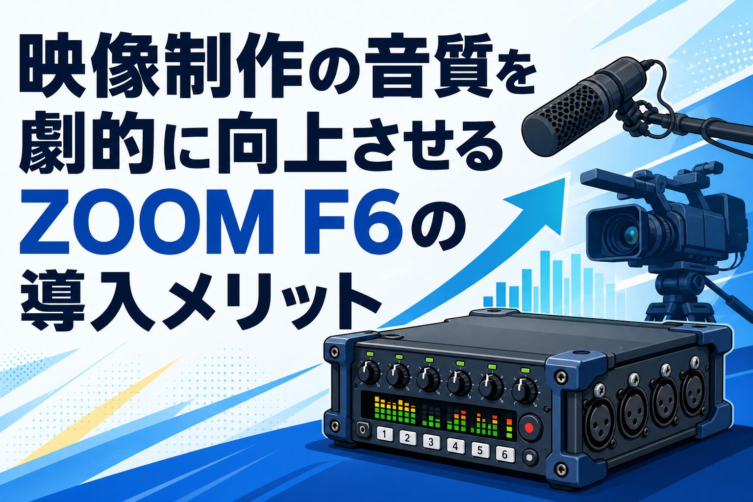 映像制作の音質を劇的に向上させるZOOM F6の導入メリット