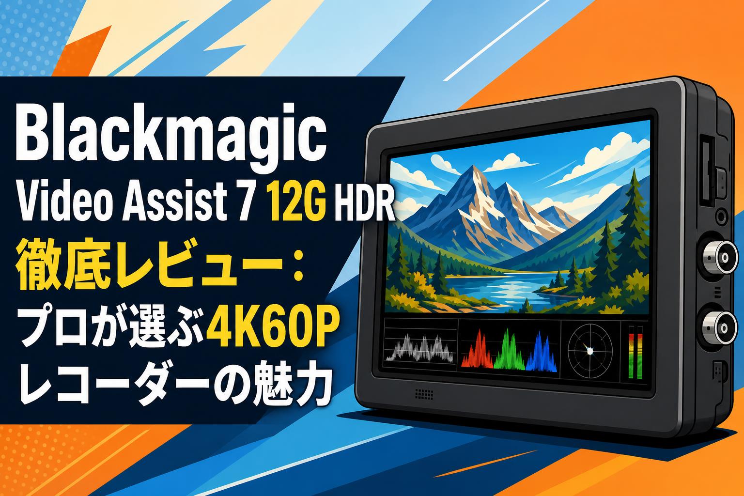 Blackmagic Video Assist 7 12G HDR徹底レビュー：プロが選ぶ4K60Pレコーダーの魅力