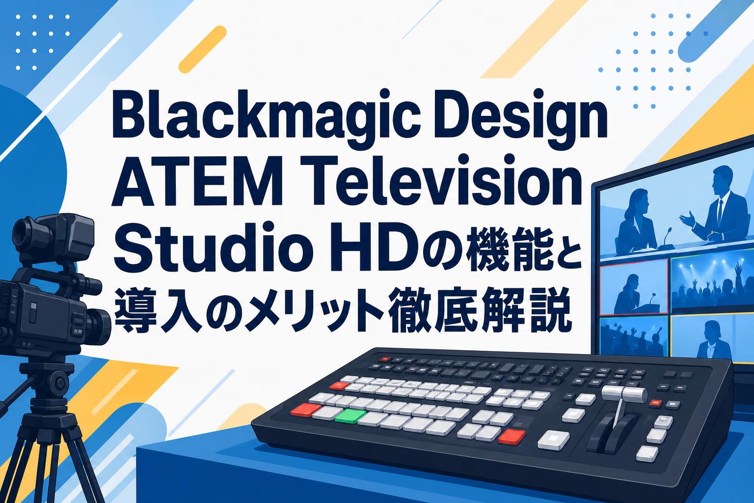 Blackmagic Design ATEM Television Studio HDの機能と導入のメリット徹底解説
