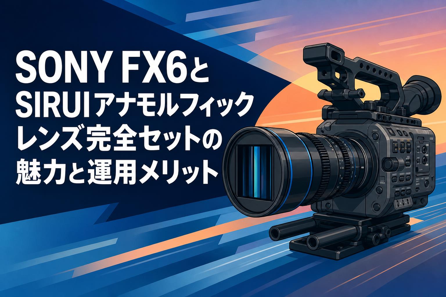SONY FX6とSIRUIアナモルフィックレンズ完全セットの魅力と運用メリット