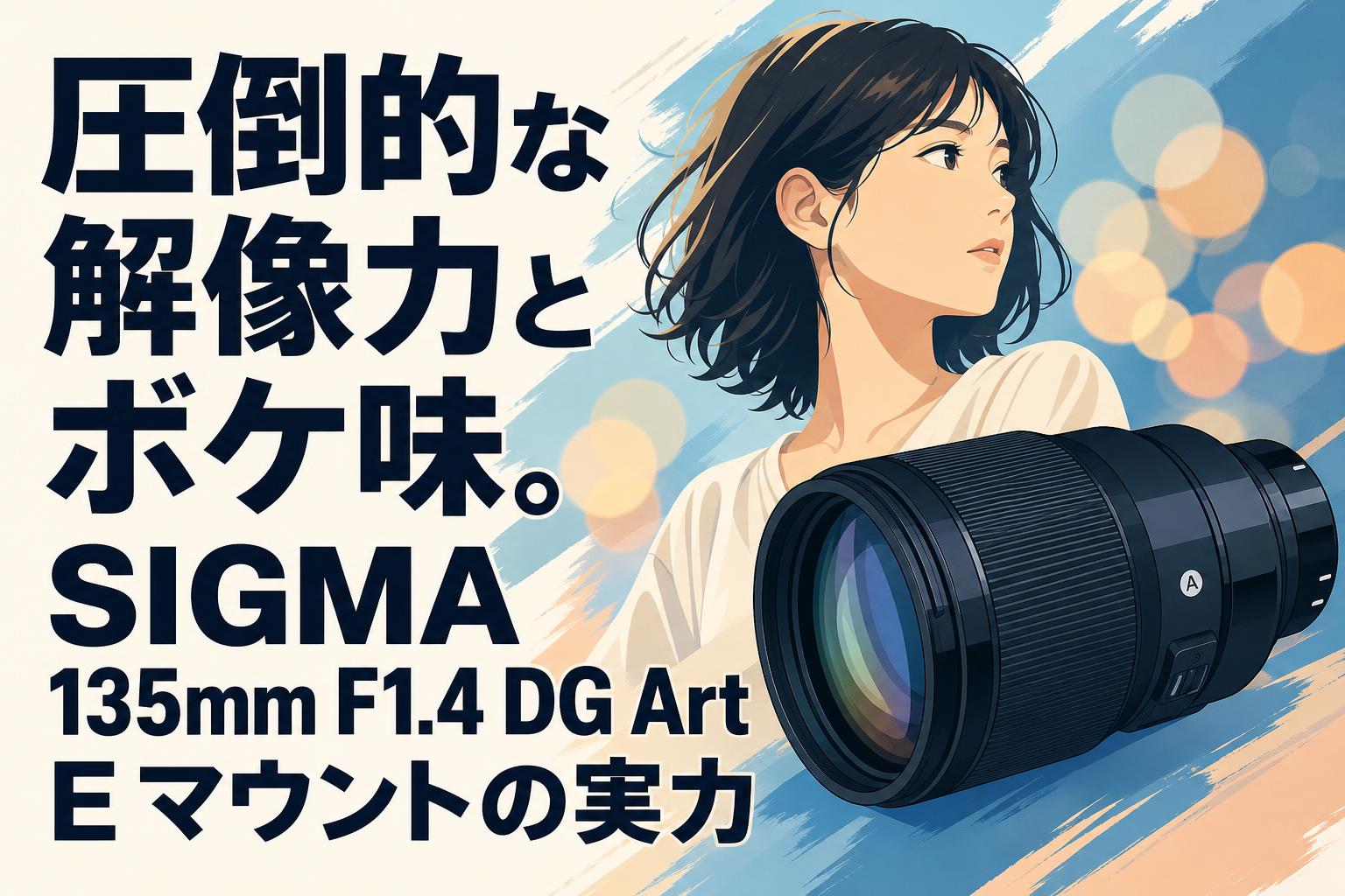 圧倒的な解像力とボケ味。SIGMA 135mm F1.4 DG Art E マウントの実力