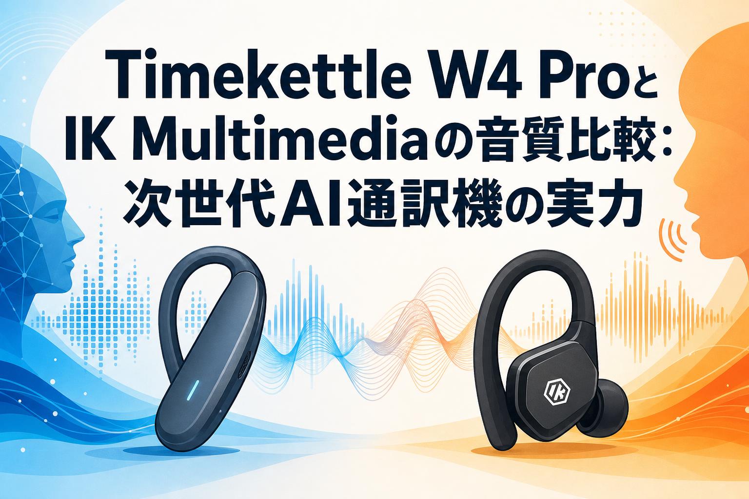 Timekettle W4 ProとIK Multimediaの音質比較：次世代AI通訳機の実力