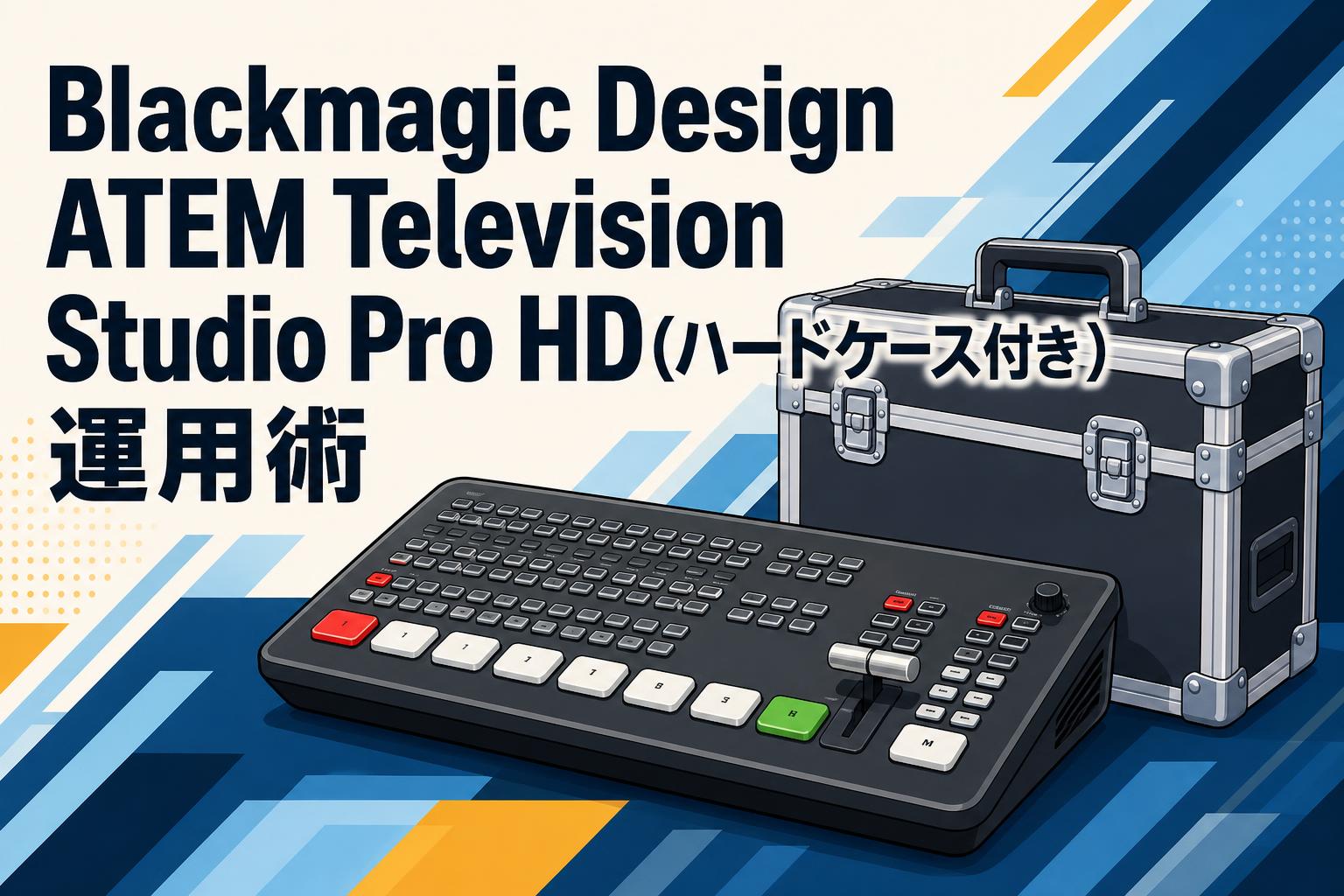 Blackmagic Design ATEM Television Studio Pro HD(ハードケース付き）運用術
