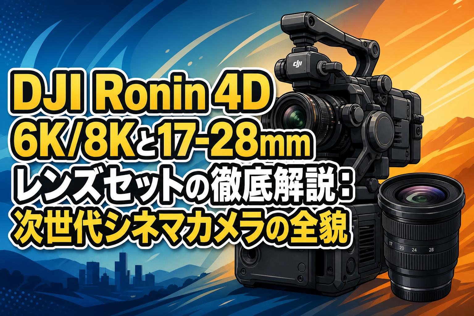 DJI Ronin 4D 6K/8Kと17-28mmレンズセットの徹底解説：次世代シネマカメラの全貌