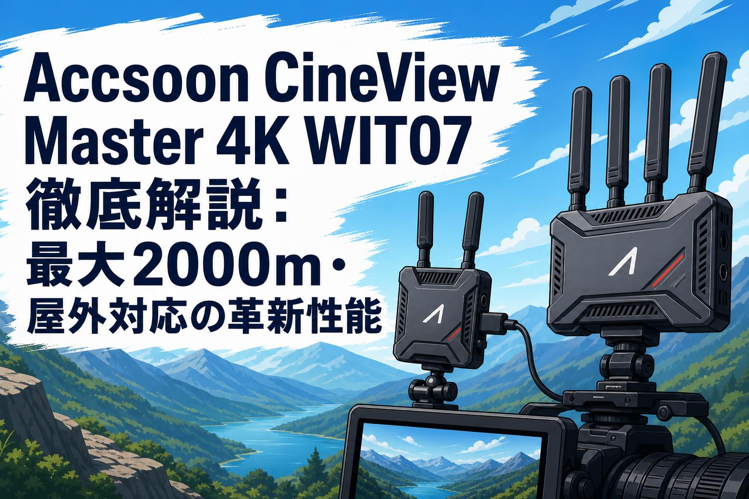 Accsoon CineView Master 4K WIT07徹底解説：最大2000m・屋外対応の革新性能