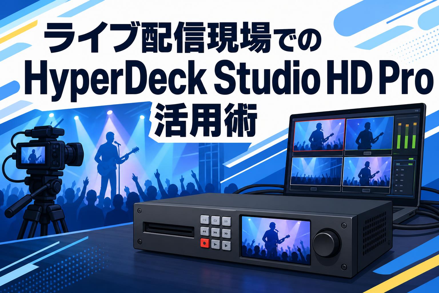 ライブ配信現場でのHyperDeck Studio HD Pro活用術