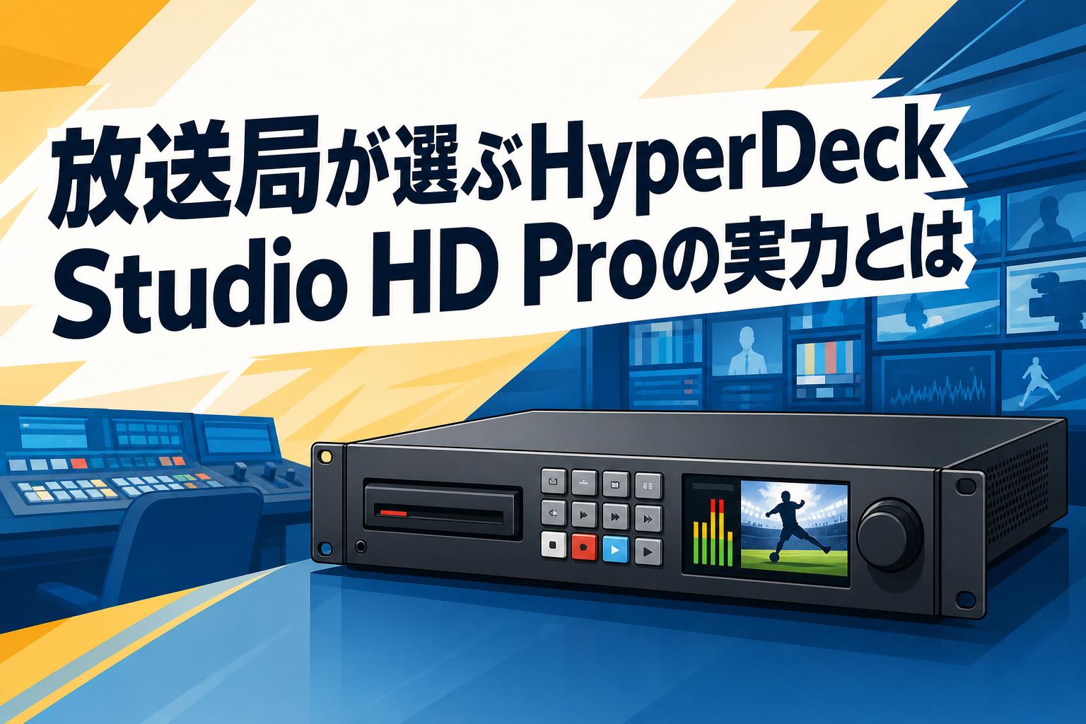 放送局が選ぶHyperDeck Studio HD Proの実力とは