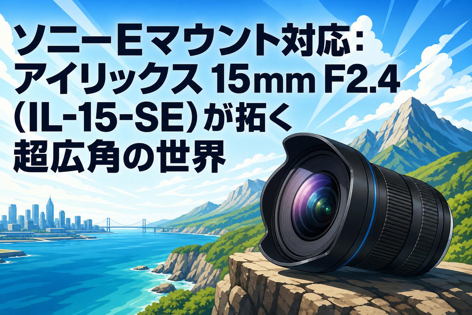 ソニーEマウント対応：アイリックス 15mm F2.4 (IL-15-SE) が拓く超広角の世界