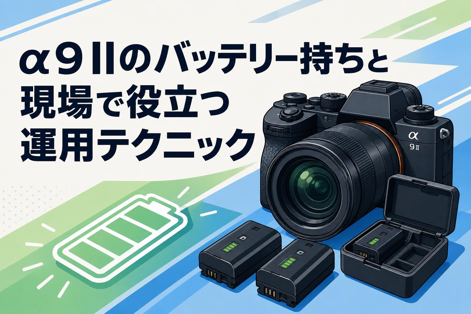 α9 IIのバッテリー持ちと現場で役立つ運用テクニック