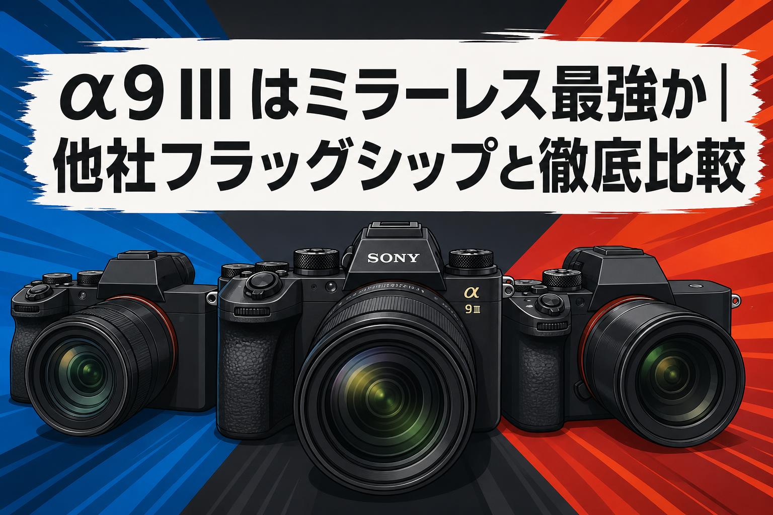 α9 III はミラーレス最強か｜他社フラッグシップと徹底比較