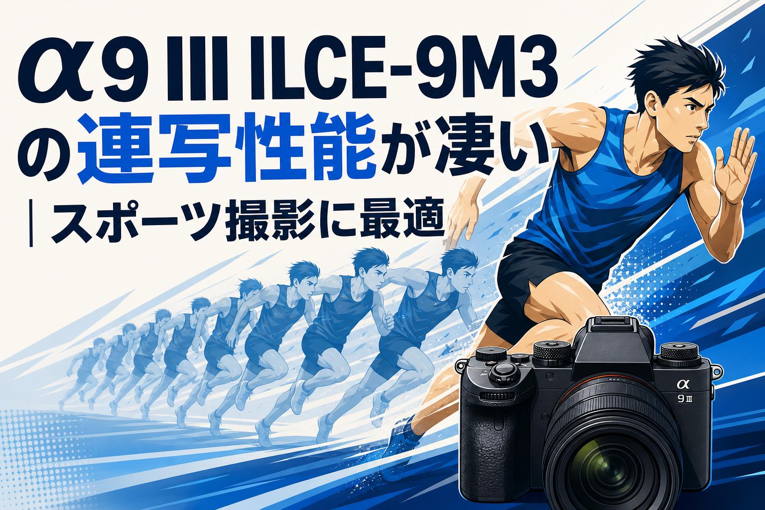 α9 III ILCE-9M3 の連写性能が凄い｜スポーツ撮影に最適