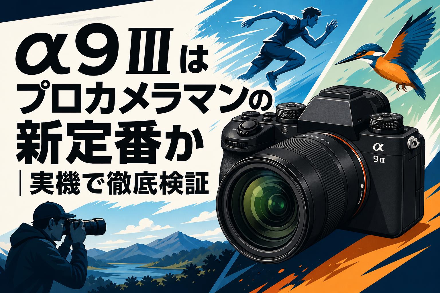 α9 III はプロカメラマンの新定番か｜実機で徹底検証