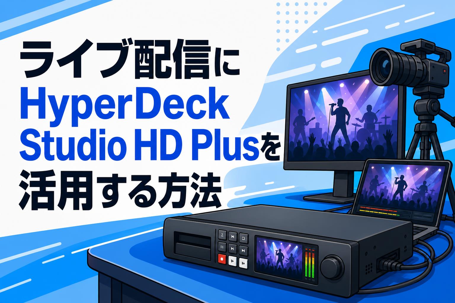 ライブ配信にHyperDeck Studio HD Plusを活用する方法