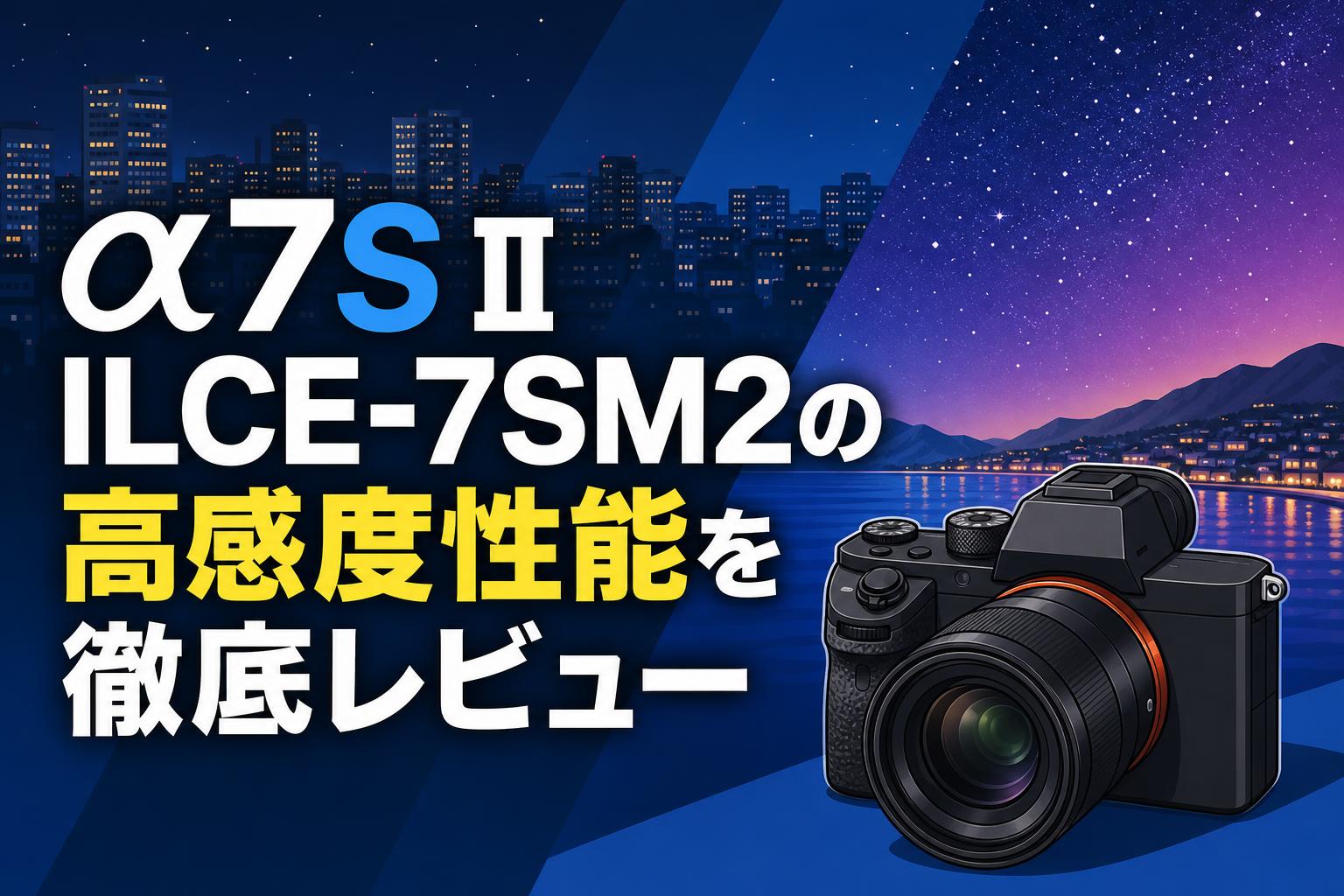 α7S II ILCE-7SM2の高感度性能を徹底レビュー