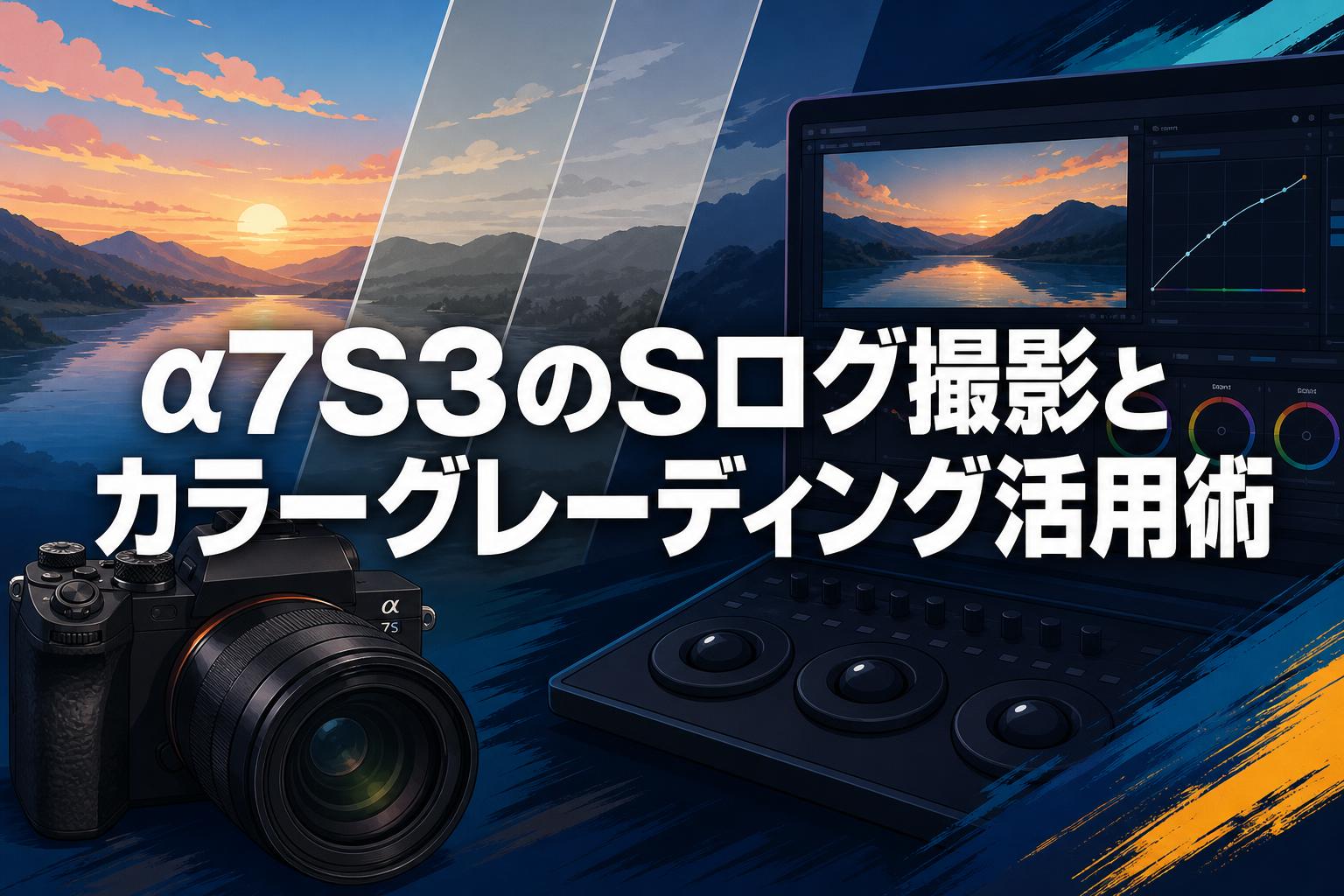 α7S3のSログ撮影とカラーグレーディング活用術