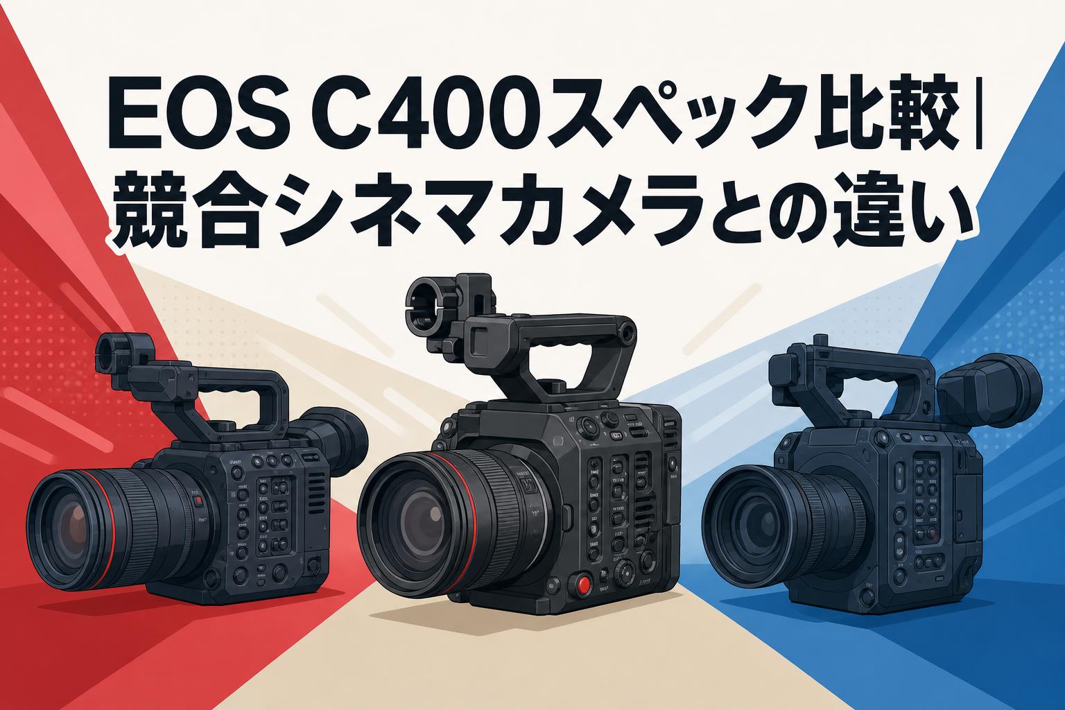 EOS C400スペック比較｜競合シネマカメラとの違い